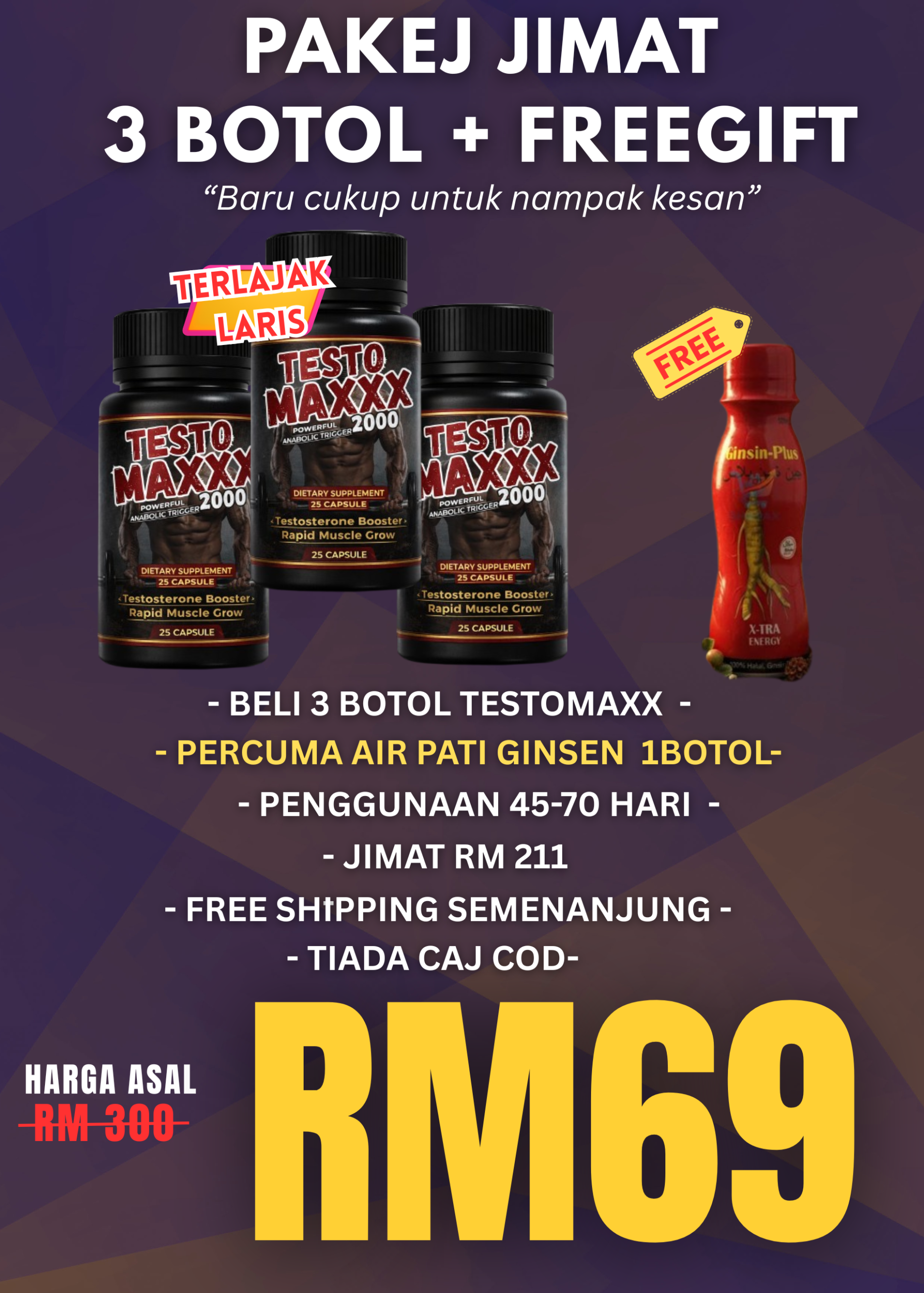 SET JIMAT 3 BOTOL + FREEGIFT